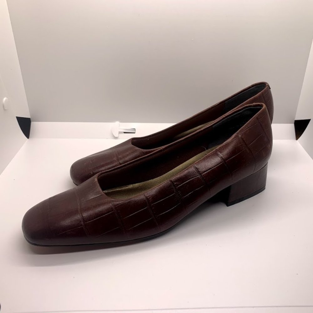 Retro Nordstrom Leather Block Heels